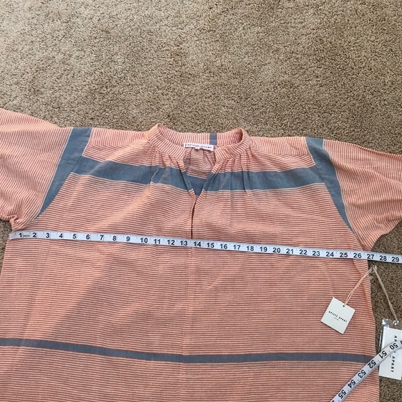 NWT! A Piece Apart SZ 6, striped shirred Agata top - Picture 9 of 9